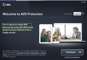 AVG protecting installation