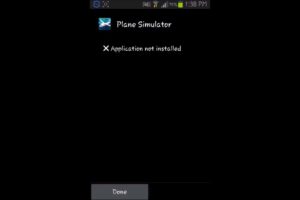 application not installed error