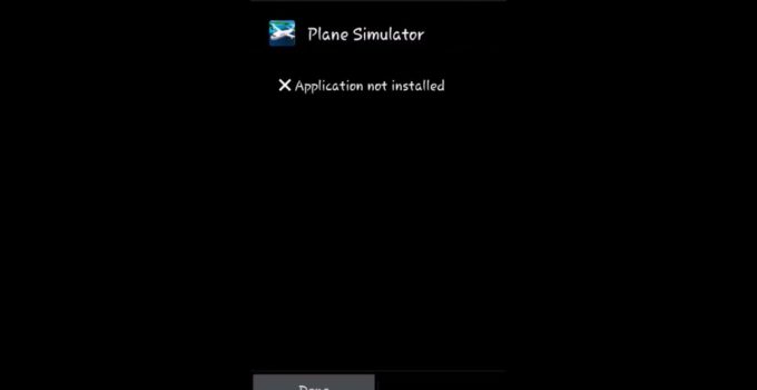 application not installed error